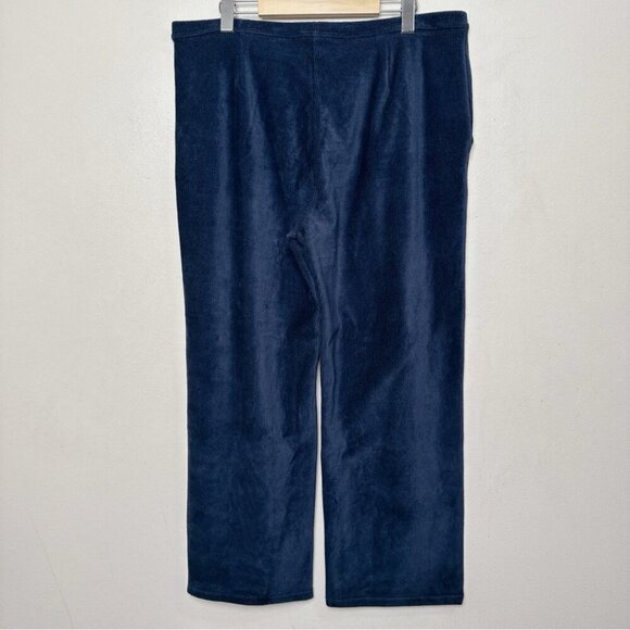 L.L.Bean Womens XL Petite Perfect Fit Knit Cords Straight-Leg Navy Color - Picture 14 of 14